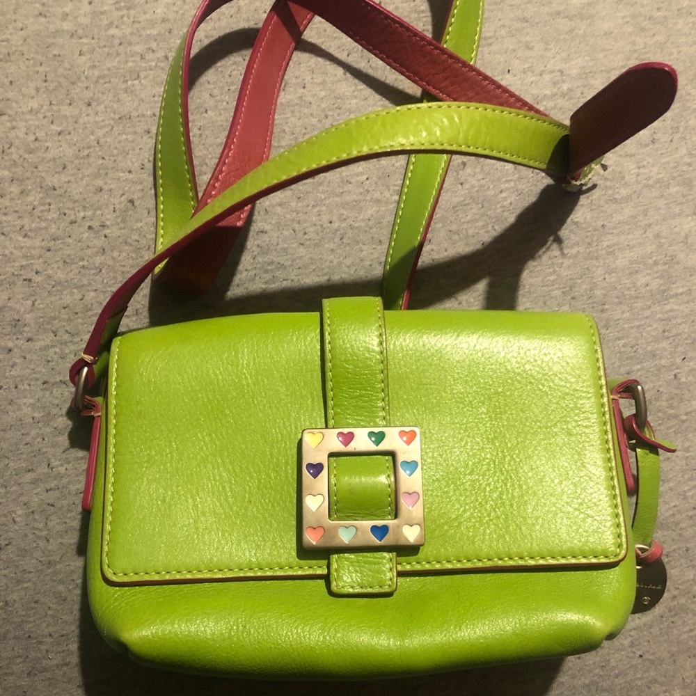 Dooney and Bourke lime green handbag.